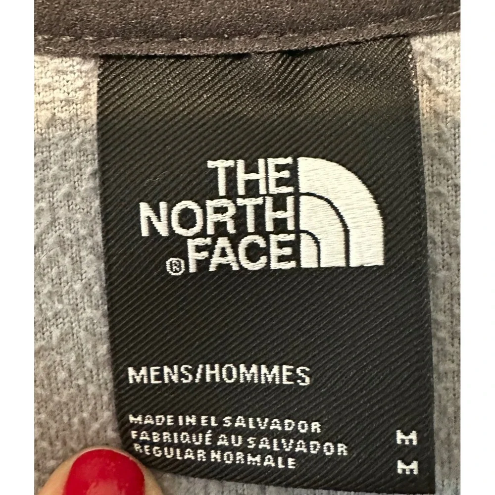 The North Face Mens Gray Fleece‎ Quarter Zip Pullover Long Sleeve Shirt Size L